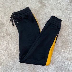 Forever 21 Black and Yellow Joggers